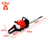 NNEMB 26CC Petrol Hedge Trimmer-2-Stroke Clipper Saw Precision 24 Blade