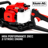 NNEMB 26CC Petrol Hedge Trimmer-2-Stroke Clipper Saw Precision 24 Blade