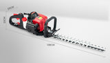 NNEMB 24cc 2-Stroke Petrol Hedge Trimmer-TruSharp Blade-Swivel Handle