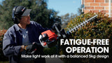 NNEMB 24cc 2-Stroke Petrol Hedge Trimmer-TruSharp Blade-Swivel Handle