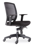 NNE HARTLEY TASK PROMESH MEDIUM BACK CHAIR BLACK