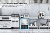 NNEMB IM-75L Commercial Ice Machine Maker-Automatic-45kg/24 hr-Undercounter-Stainless Steel