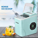 NNEMB 2L Portable Ice Cube Maker Machine Automatic with Control Panel-Green