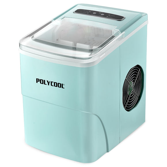 NNEMB 2L Portable Ice Cube Maker Machine Automatic with Control Panel-Green