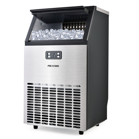 NNEMB Commercial Ice Cube Maker Machine Automatic with LCD Screen