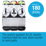 NNEMB 36L Machine Granita Commercial Slush Maker Slushy Juice