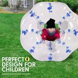 NNEDPE 1.2m Inflatable Bumper Ball Body Bubble Outdoor Transparent - Blue