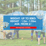 NNEDPE 1.2m Inflatable Bumper Ball Body Bubble Outdoor Transparent - Blue