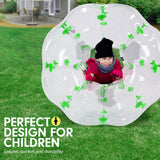 NNEDPE 1.2m Inflatable Bumper Ball Body Bubble Outdoor Transparent - Green