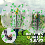 NNEDPE 1.2m Inflatable Bumper Ball Body Bubble Outdoor Transparent - Green