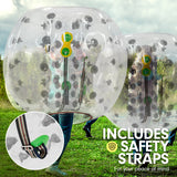 NNEDPE 1.2m Inflatable Bumper Ball Body Bubble Outdoor - Transparent