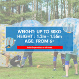 NNEDPE 1.2m Inflatable Bumper Ball Body Bubble Outdoor - Transparent