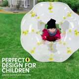 NNEDPE 1.2m Inflatable Bumper Ball Body Bubble Outdoor Transparent - Yellow
