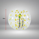 NNEDPE 1.2m Inflatable Bumper Ball Body Bubble Outdoor Transparent - Yellow