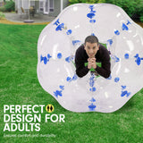 NNEDPE 1.5m Inflatable Bumper Ball Body Bubble Outdoor Transparent - Blue