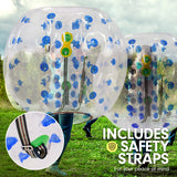 NNEDPE 1.5m Inflatable Bumper Ball Body Bubble Outdoor Transparent - Blue