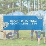 NNEDPE 1.5m Inflatable Bumper Ball Body Bubble Outdoor Transparent - Blue