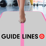 NNEDPE 5m x 1m Air Track Inflatable Gymnastics Tumbling Mat - Pink