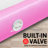 NNEDPE 5m x 1m Air Track Inflatable Gymnastics Tumbling Mat - Pink
