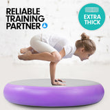 NNEDPE 1m Air Track Spot Round Inflatable Gymnastics Tumbling Mat Purple