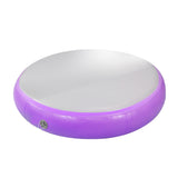 NNEDPE 1m Air Track Spot Round Inflatable Gymnastics Tumbling Mat Purple