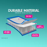 NNEDPE 4m x 2m Air Track Gymnastics Mat Tumbling Exercise - Grey Green