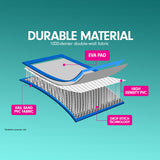 NNEDPE 4m x 2m Air Track Gymnastics Mat Tumbling Exercise - Grey Pink