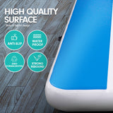 NNEDPE 6m x 1m Air Track Inflatable Tumbling Gymnastics Mat - Blue White