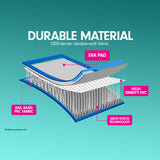 NNEDPE 6m x 2m Air Track Gymnastics Mat Tumbling Exercise - Grey Black