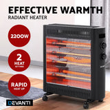NNEDSZ 2200W Infrared Radiant Heater Portable Electric Convection Heating Panel
