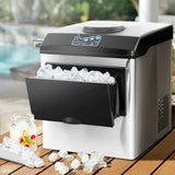 NNEDSZ 2 in 1 Portable Commercial Ice Cube Maker Machine Water Dispenser