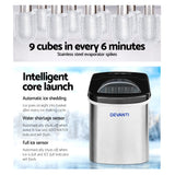 NNEDSZ 2.4L Stainless Steel Portable Ice Cube Maker