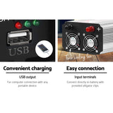 NNEDSZ Power Inverter 1000W or 2000W Pure Sine Wave 12V-240V Camping Boat Caravan