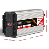 NNEDSZ 1500W Puresine Wave DC-AC Power Inverter