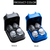 NNEDPE 4- Skull Bear Whiskey Ice Cube Maker Blue