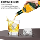 NNEDPE 4- Skull Bear Whiskey Ice Cube Maker Blue