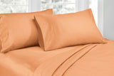 NNEKG Ardor 1000TC Luxury Bed Sheet Set (King Bed Peach)