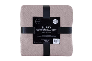 NNEKG Ardor Surry Hand Woven Blanket (Queen Lilac)