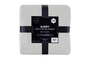 NNEKG Ardor Surry Hand Woven Blanket (Queen Silver)