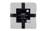 NNEKG Ardor Surry Hand Woven Blanket (Queen Silver)