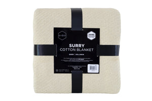 NNEKG Ardor Surry Hand Woven Blanket (King Wheat)