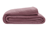 NNEKG Ardor Surry Hand Woven Blanket (Queen Wine)