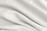 NNEKG Ardor Surry Hand Woven Blanket (Queen White)
