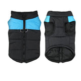 NNEDPE Dog Jacket Padded Waterproof Pet Clothes Super Warm Blue Medium