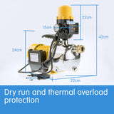 NNEDPE HydroActive 1100W Garden Electric Water Pump with Controller
