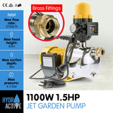 NNEDPE HydroActive 1100W Garden Electric Water Pump with Controller