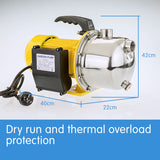 NNEDPE HydroActive 1600W Rain Water Tank Electric Pump