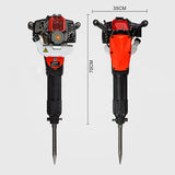NNEMB JackHammer Demolition 3.5HP Petrol Jack Hammer Concrete Rock Drill