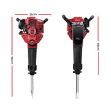 NNEDSZ 52CC Petrol Jack Hammer Demolition Breaker Concrete Jackhammer