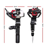 NNEDSZ 2in1 Petrol 36cc Pile Post Driver and Jack hammer Star Demolition Jackhammer